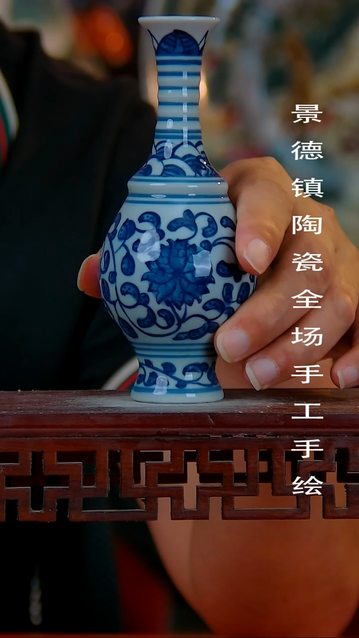 摆件手景德镇陶瓷 全场手工绘