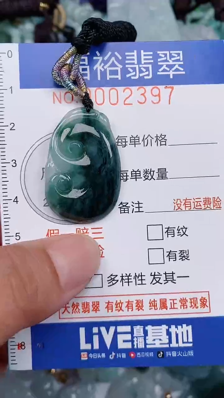 翡翠未镶嵌颈饰...0002397