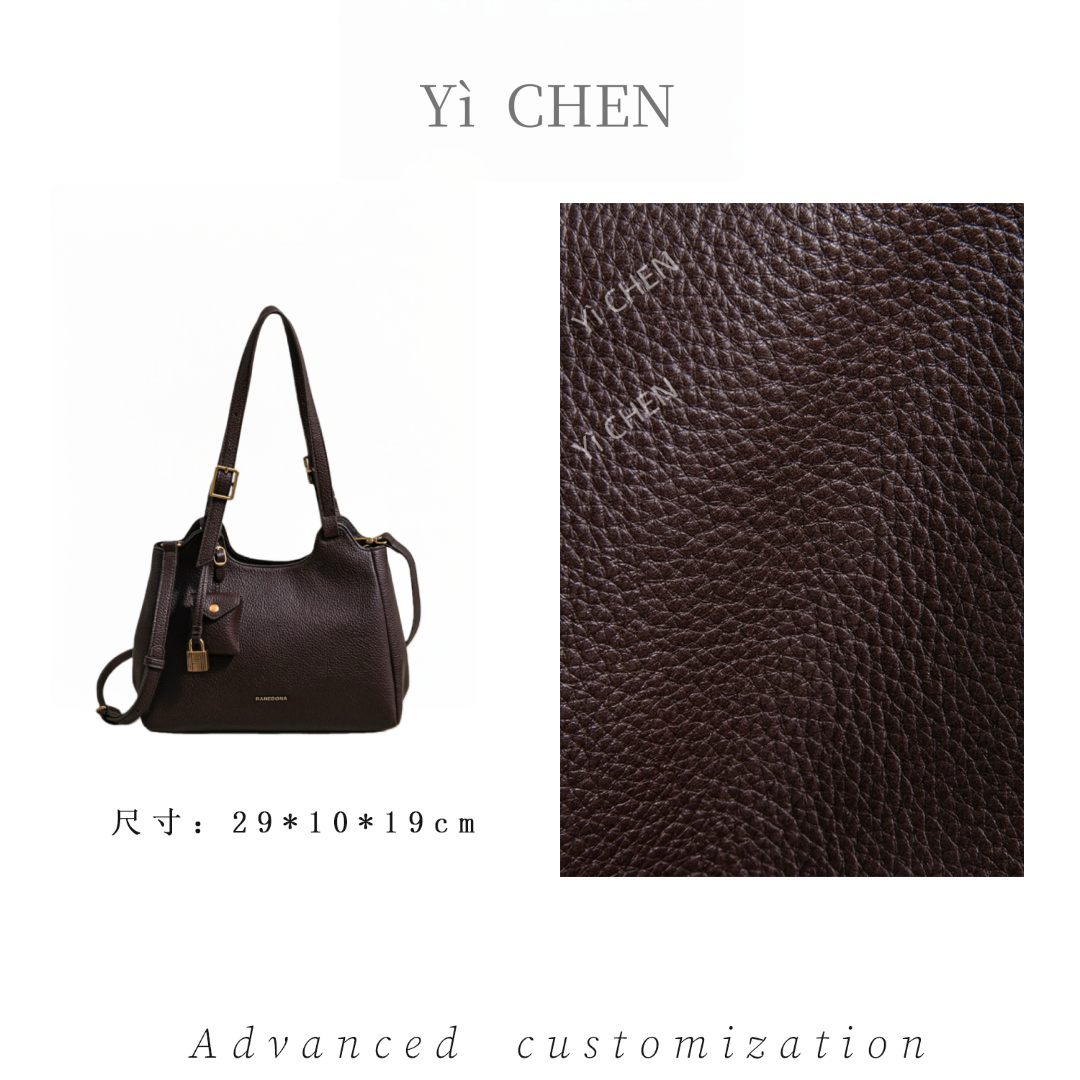 【Yì CHEN】SK-63165-咖啡 时尚女士新款手提单肩斜挎包轻奢