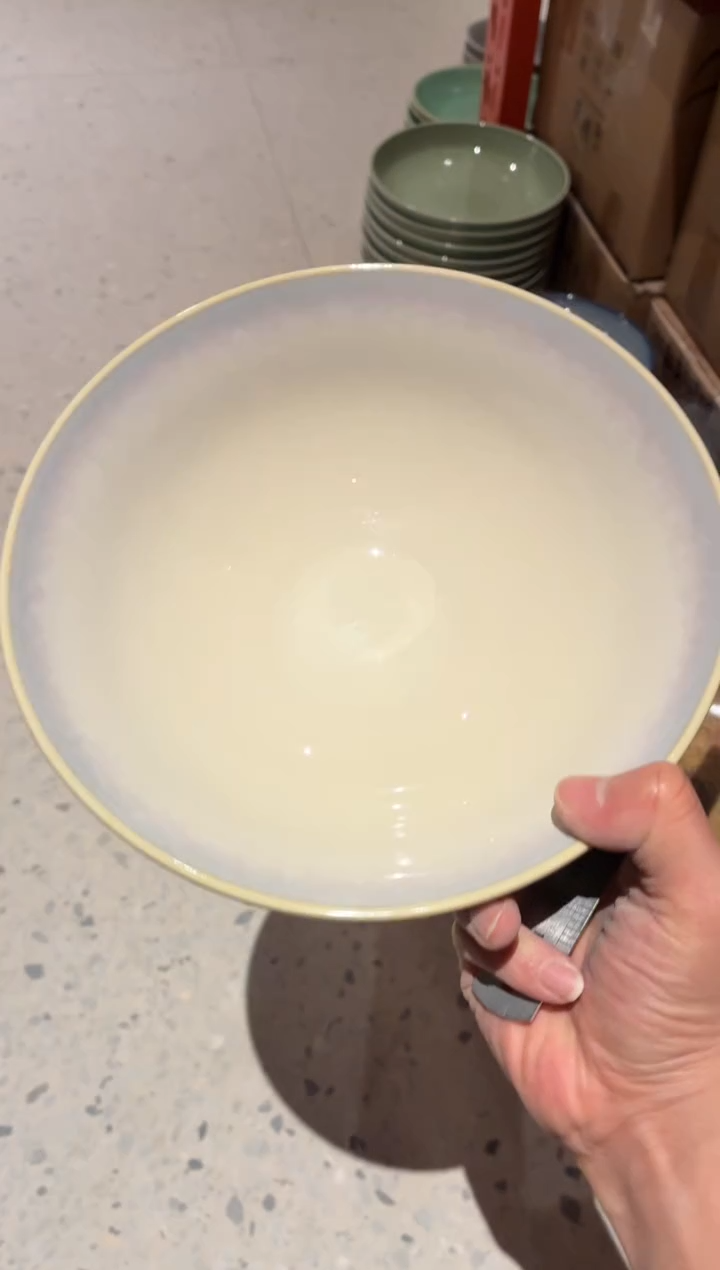 瓷片s*743微瑕青绿超大碗1个