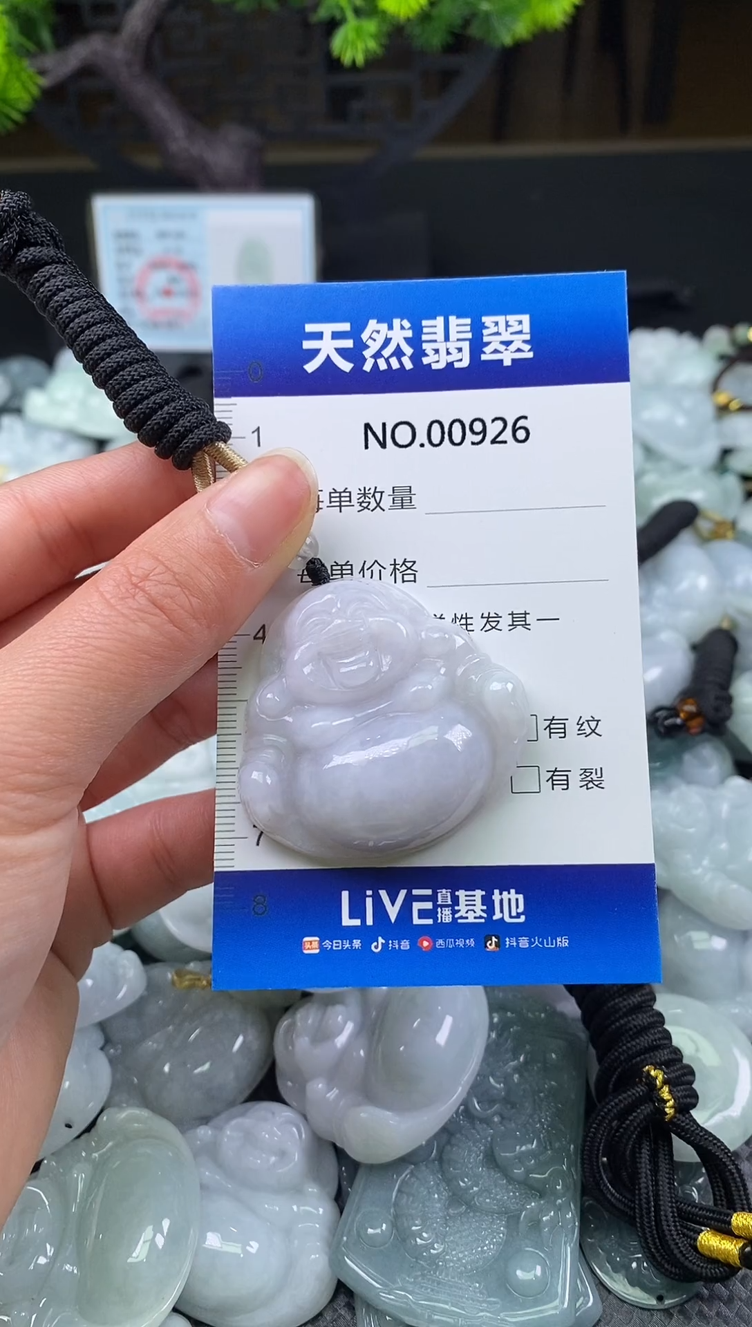 颈饰未镶嵌翡翠天然缅甸翡翠926