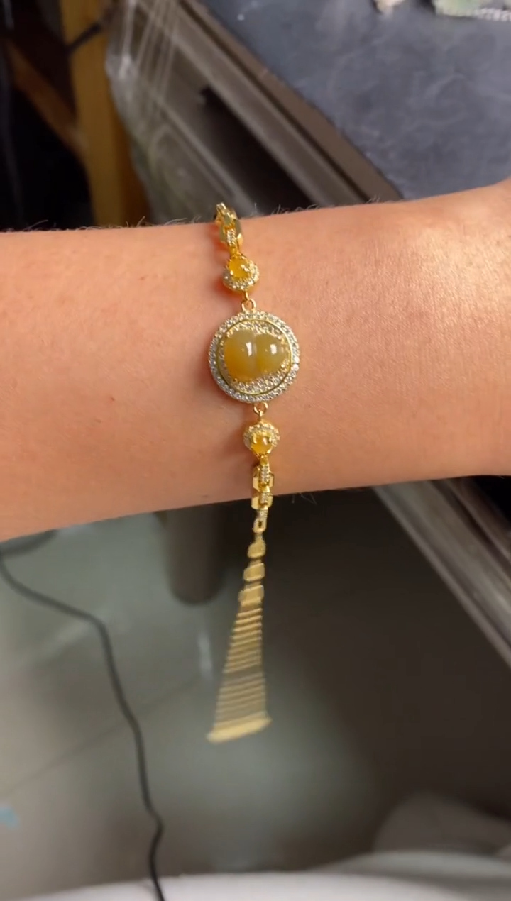 银S925镶嵌戒指翡翠天然A货翡翠