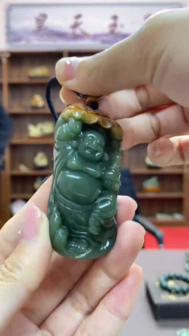 【闪购商品】岫岩河磨玉（透闪石质玉）颈饰未镶嵌吊坠