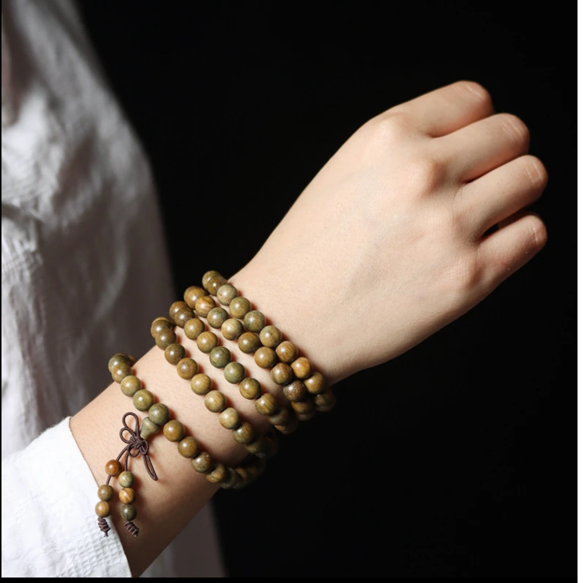 【绿檀】高端大气108颗6MM  0015