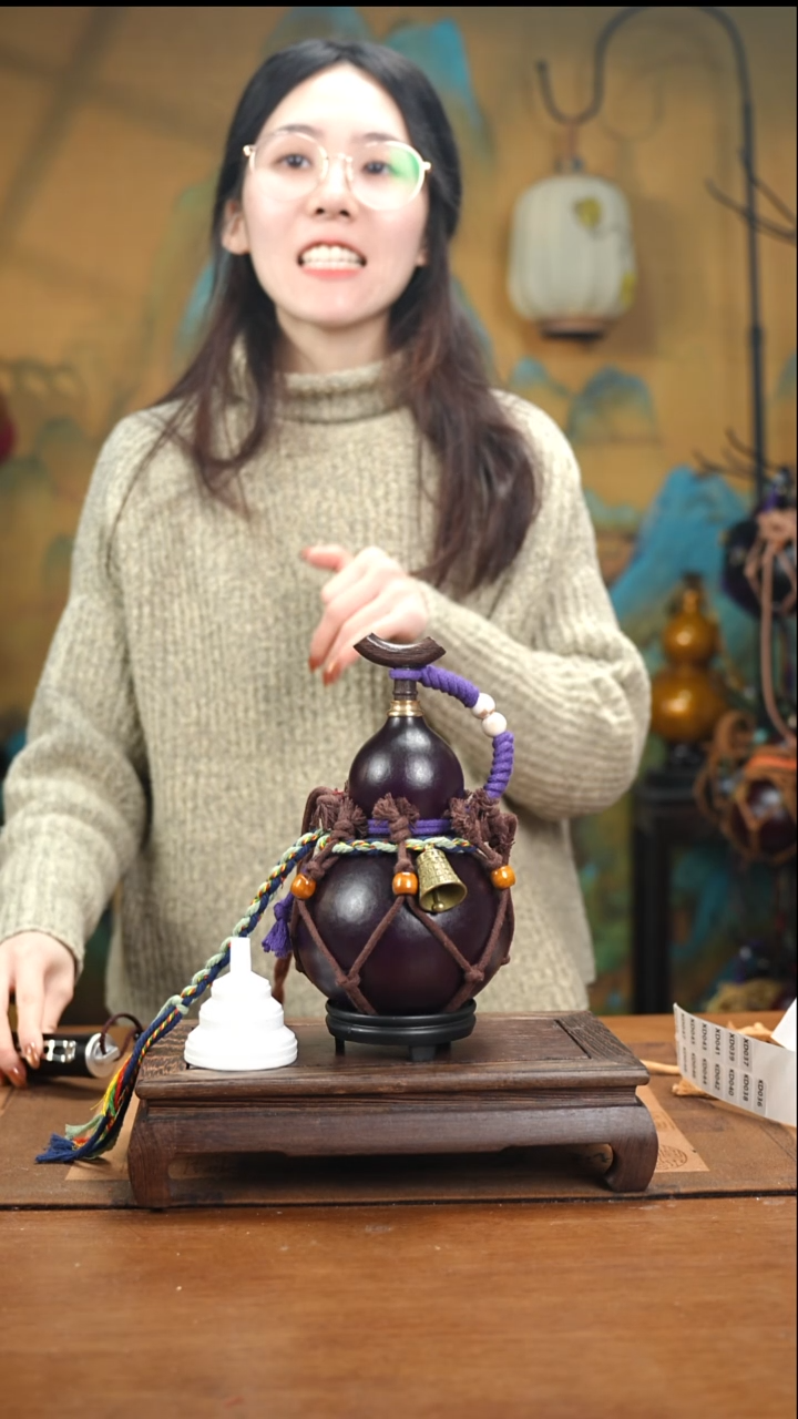 XD036网兜款大漆酒葫芦（现货现发）