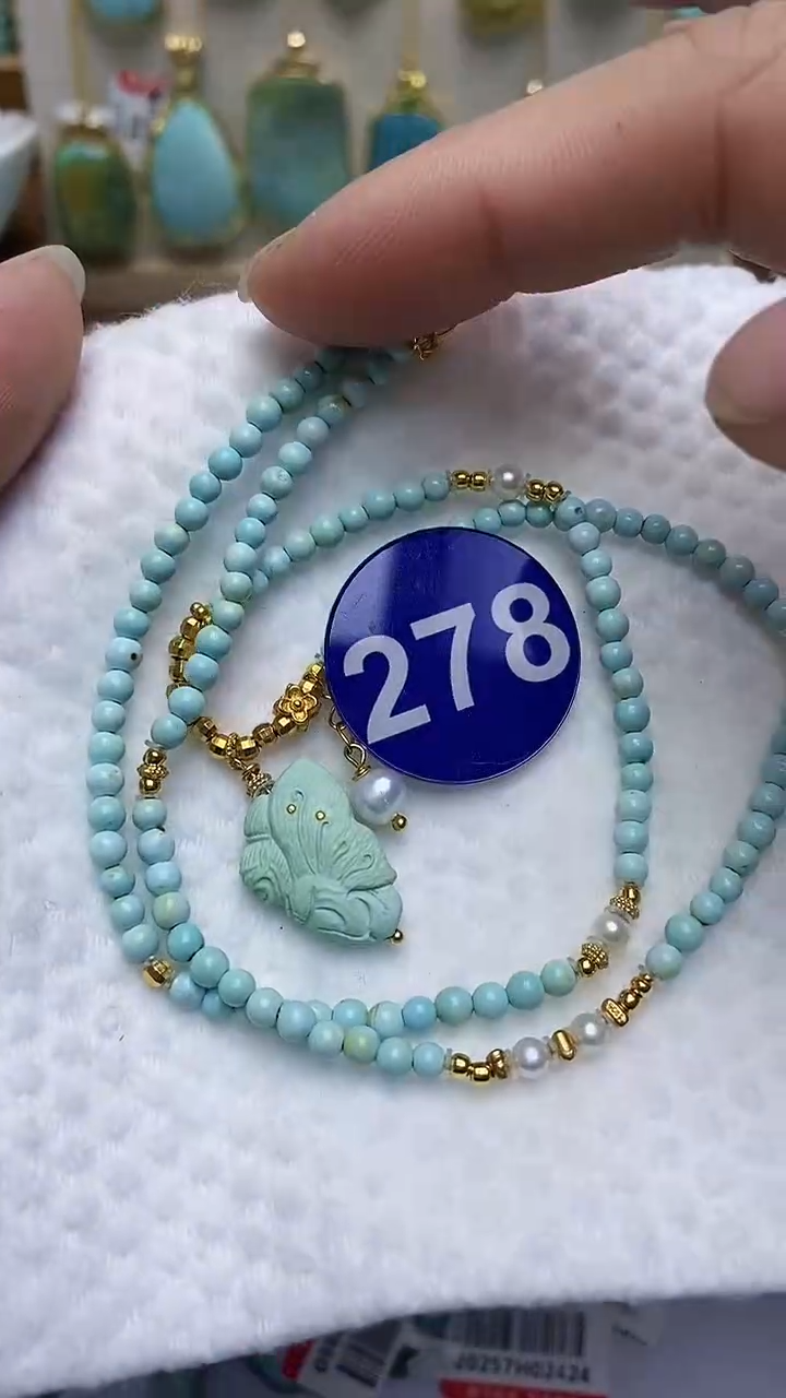 【闪购商品】绿松石项链银S925镶嵌278