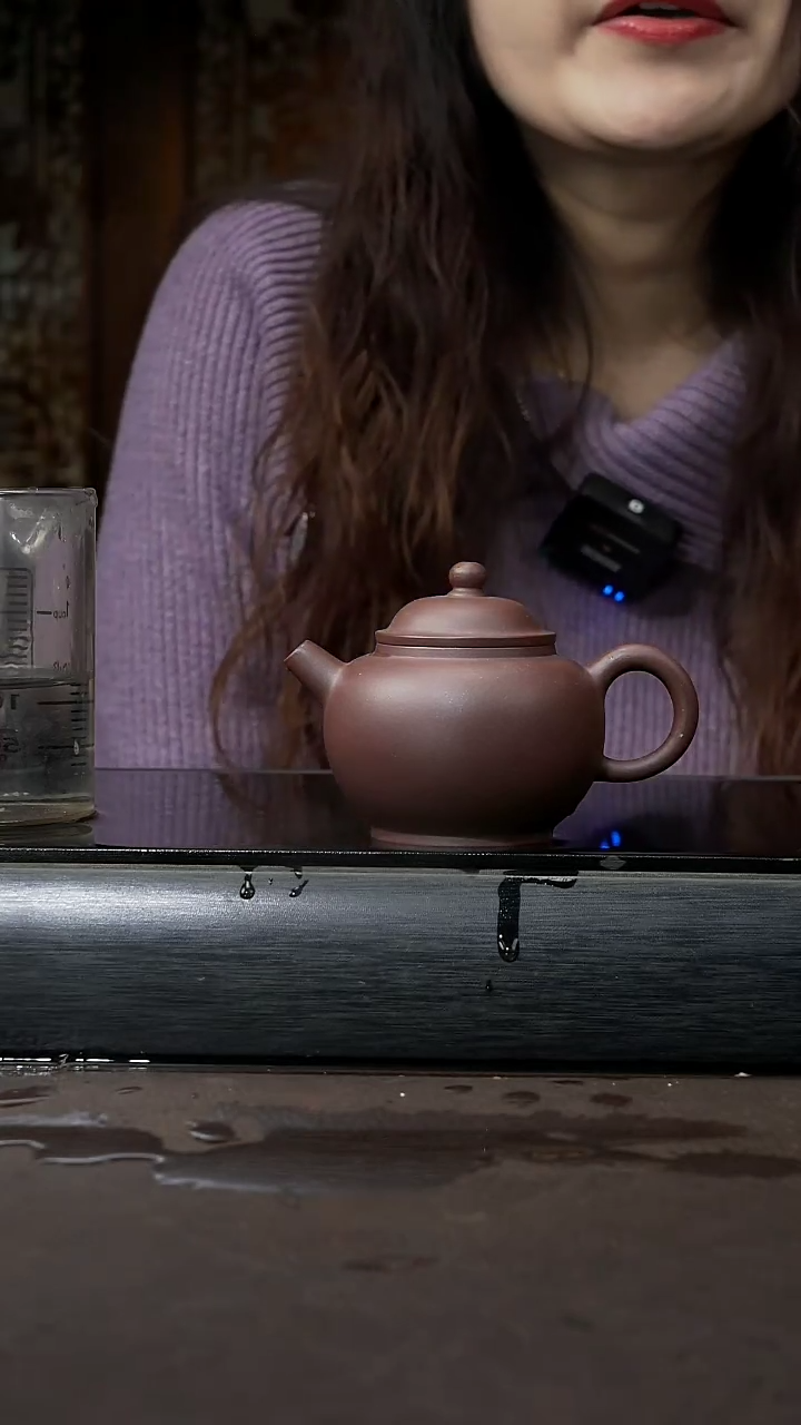 【闪购商品】紫砂茶壶底槽清 巨轮珠 130cc 031