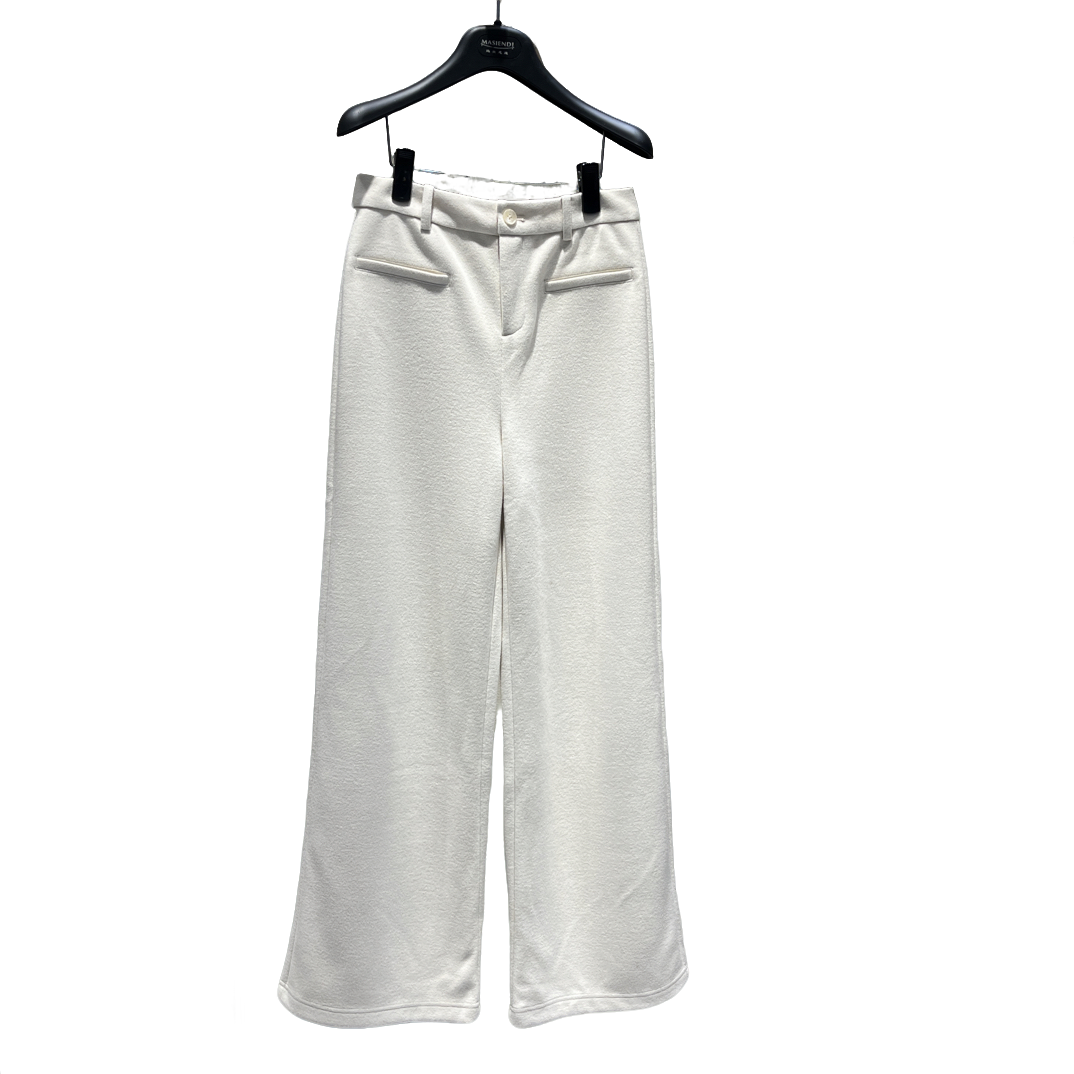 秋冬高级感加绒加厚毛呢直筒西装裤女气质显瘦垂感好