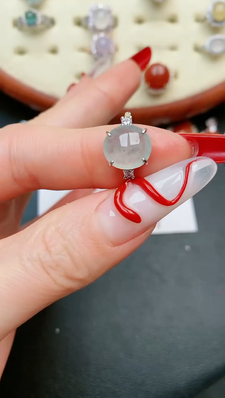 【闪购商品】翡翠戒指银S925镶嵌.....