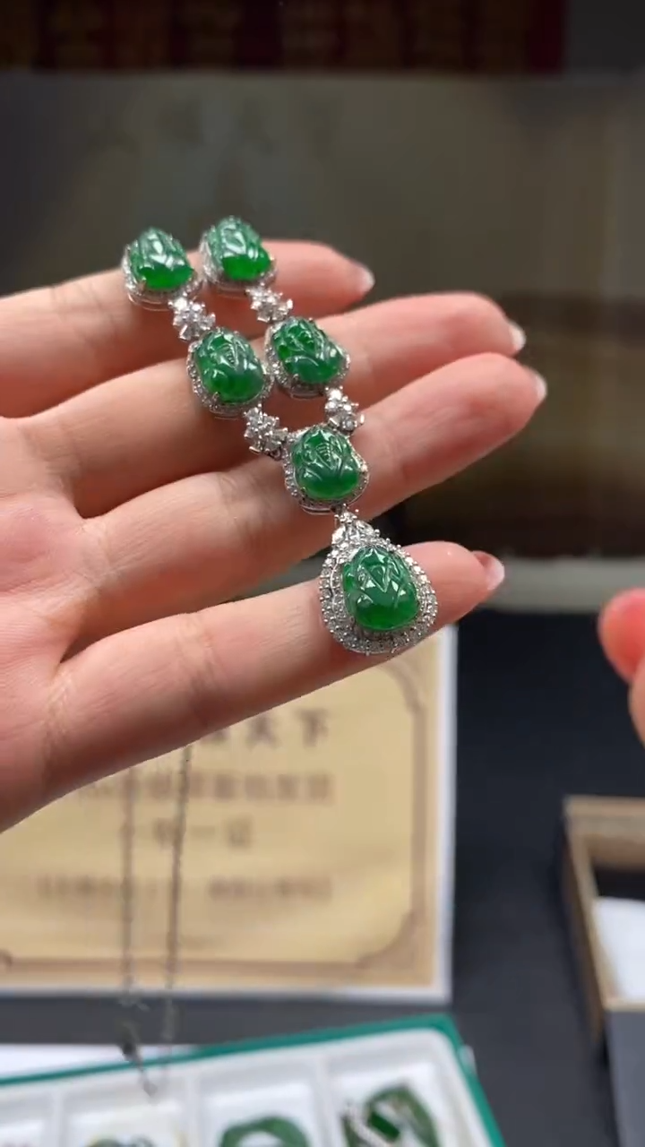 翡翠未镶嵌颈饰********186