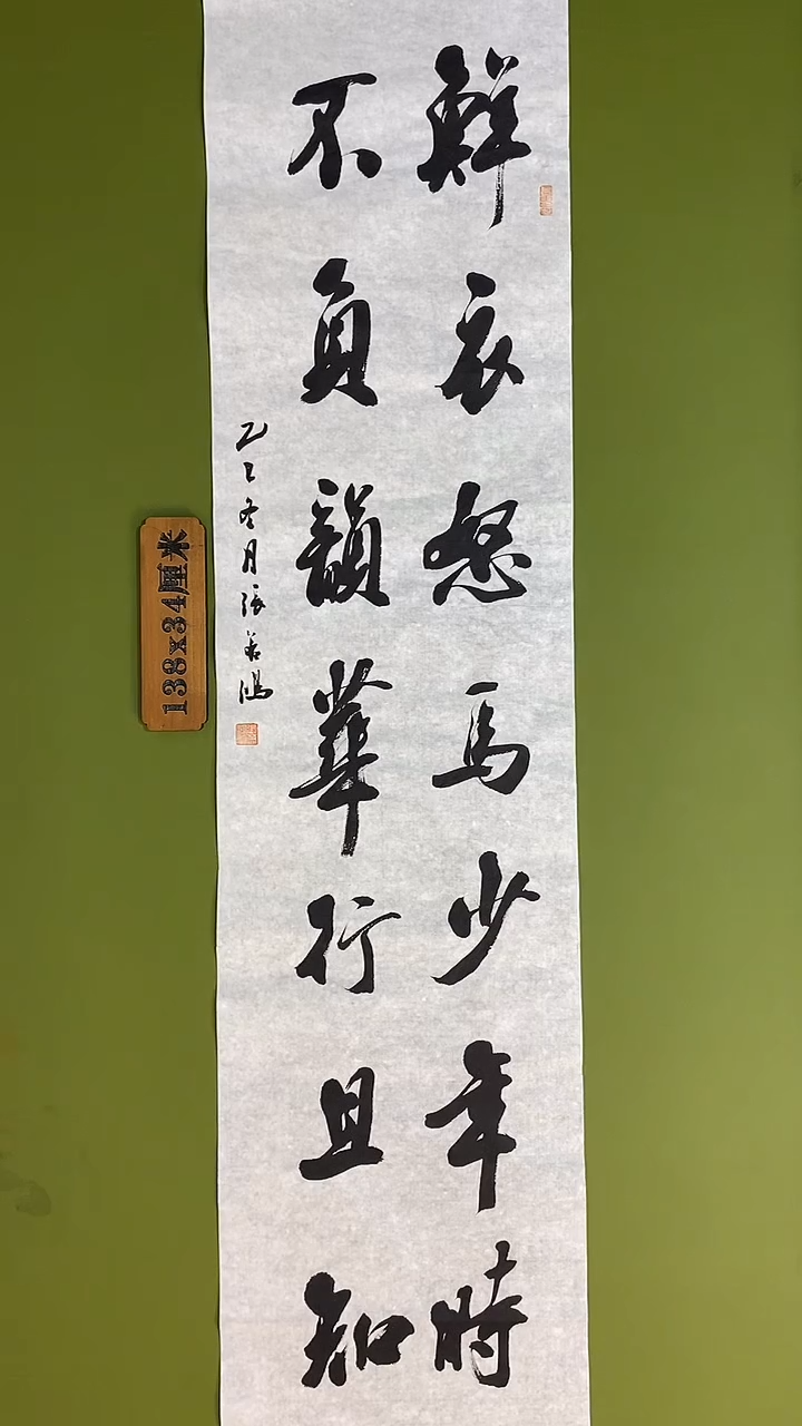 书法书法 张若鸿 尺寸138cm*34cm