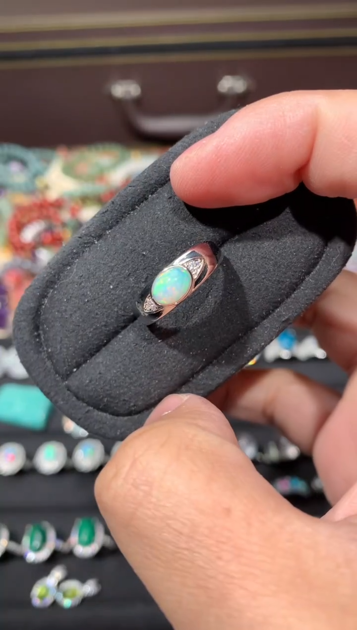 未镶嵌欧泊戒指G08【多样性发其一】