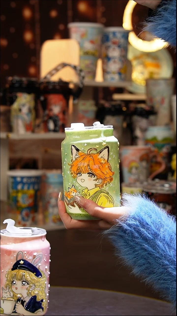 （玉泥）景德镇手工手绘文创陶瓷杯