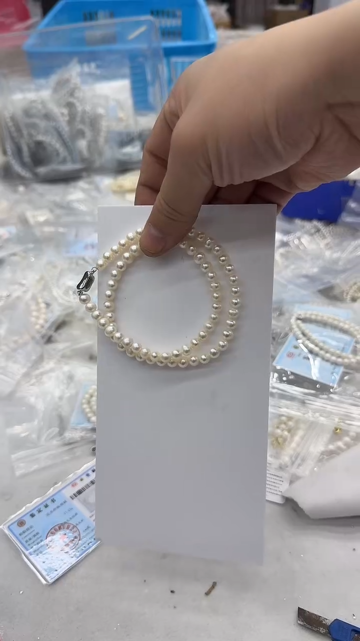 项链未镶嵌淡水珍珠7mm 元宝毕业款