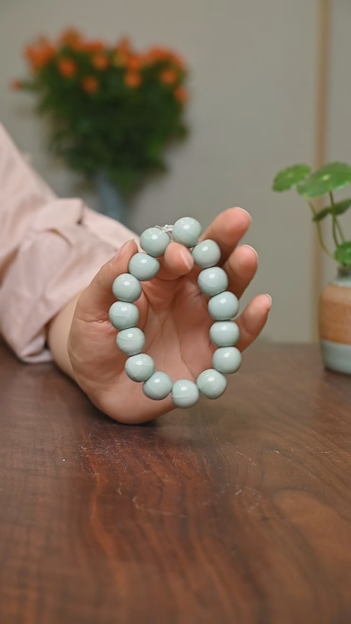 其他荷叶青釉 手串 小