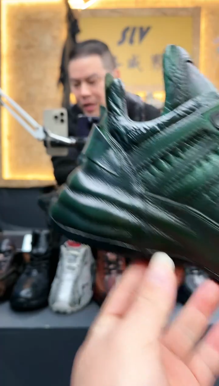 磨砂皮（牛皮）42码绿色918