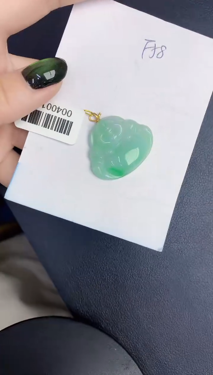 【闪购商品】翡翠颈饰18K金镶嵌00000000000