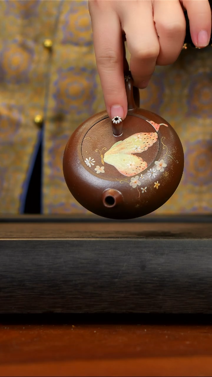 【闪购商品】紫砂茶壶宜兴紫砂  花开花落