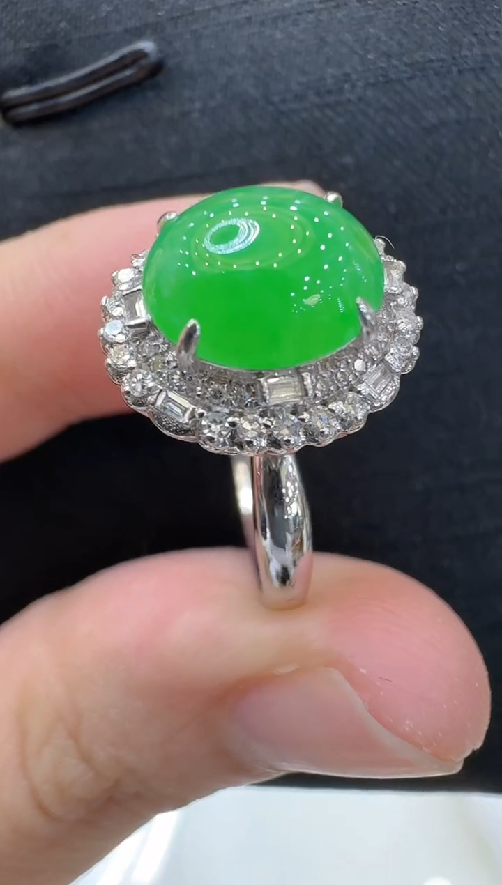 【闪购商品】翡翠戒指18K金镶嵌多样性团购发一件