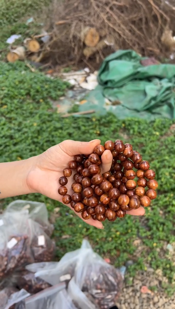 黄花梨/降香黄檀A014黄金底1.2圆珠手串49.9多样性发一