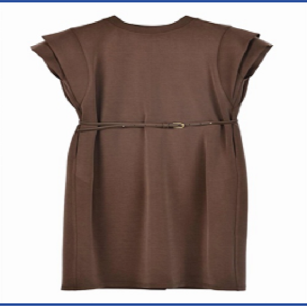 90L7718芭依璐美拉德咖连衣裙