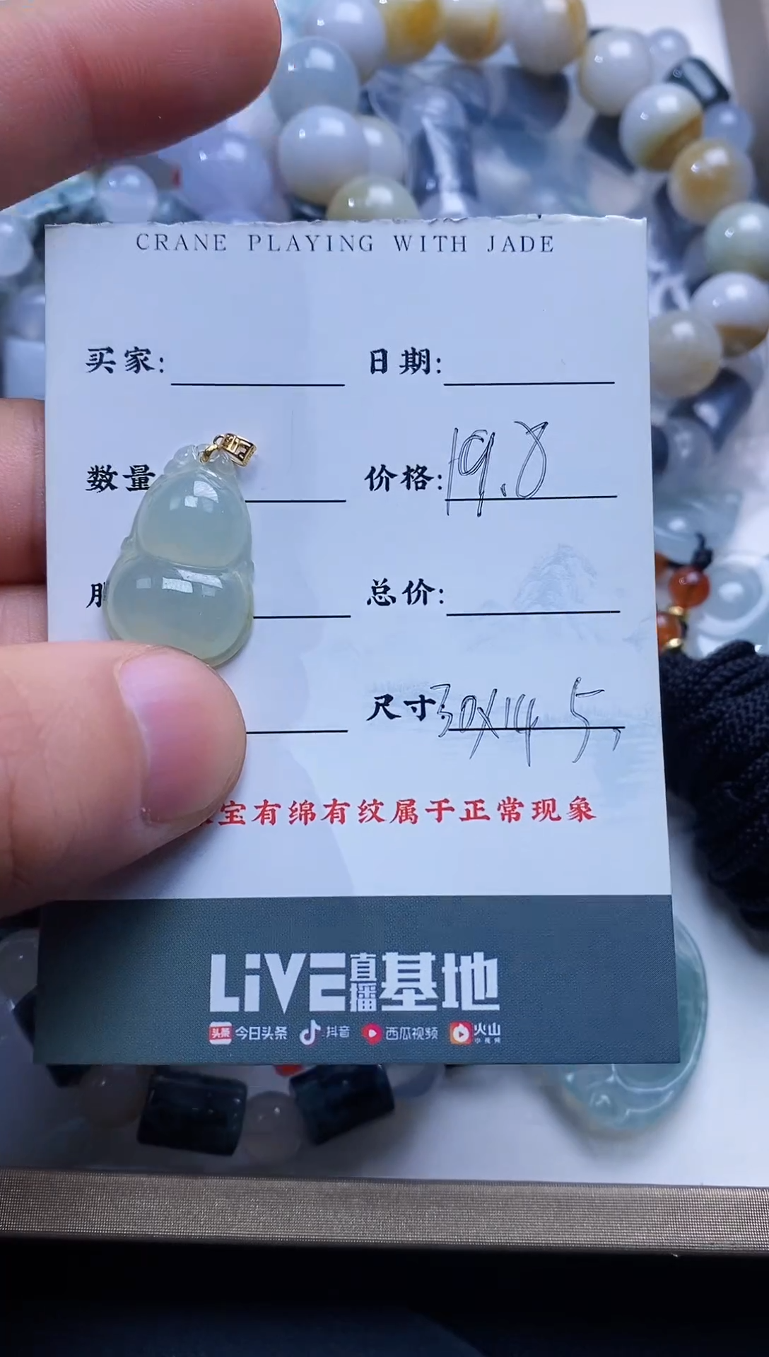 【闪购商品】翡翠颈饰未镶嵌多样性发一