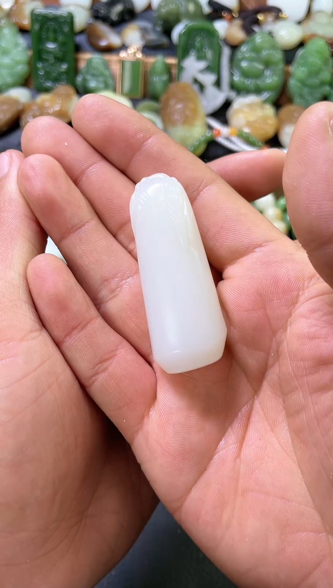 【闪购商品】和田玉吊坠(不含链)未镶嵌竹节配绳发货