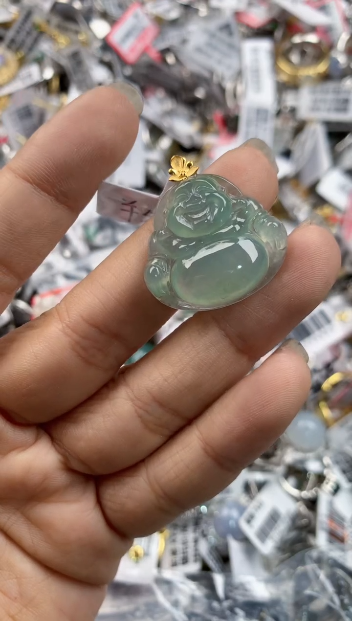18K金镶嵌戒指翡翠141414---4