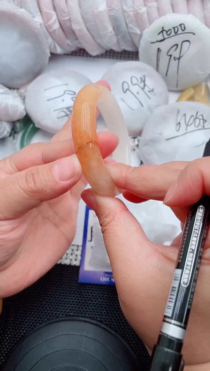 未镶嵌手镯石英质玉19-52-53