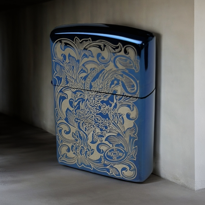 【ZORRO-Z805蓝冰】ZORRO蓝冰财色双收煤油打火机