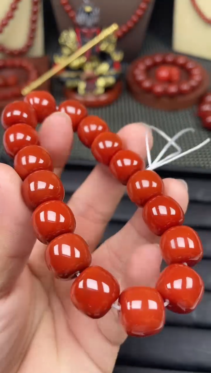 未镶嵌南红玛瑙珠宝半成品13mm手串