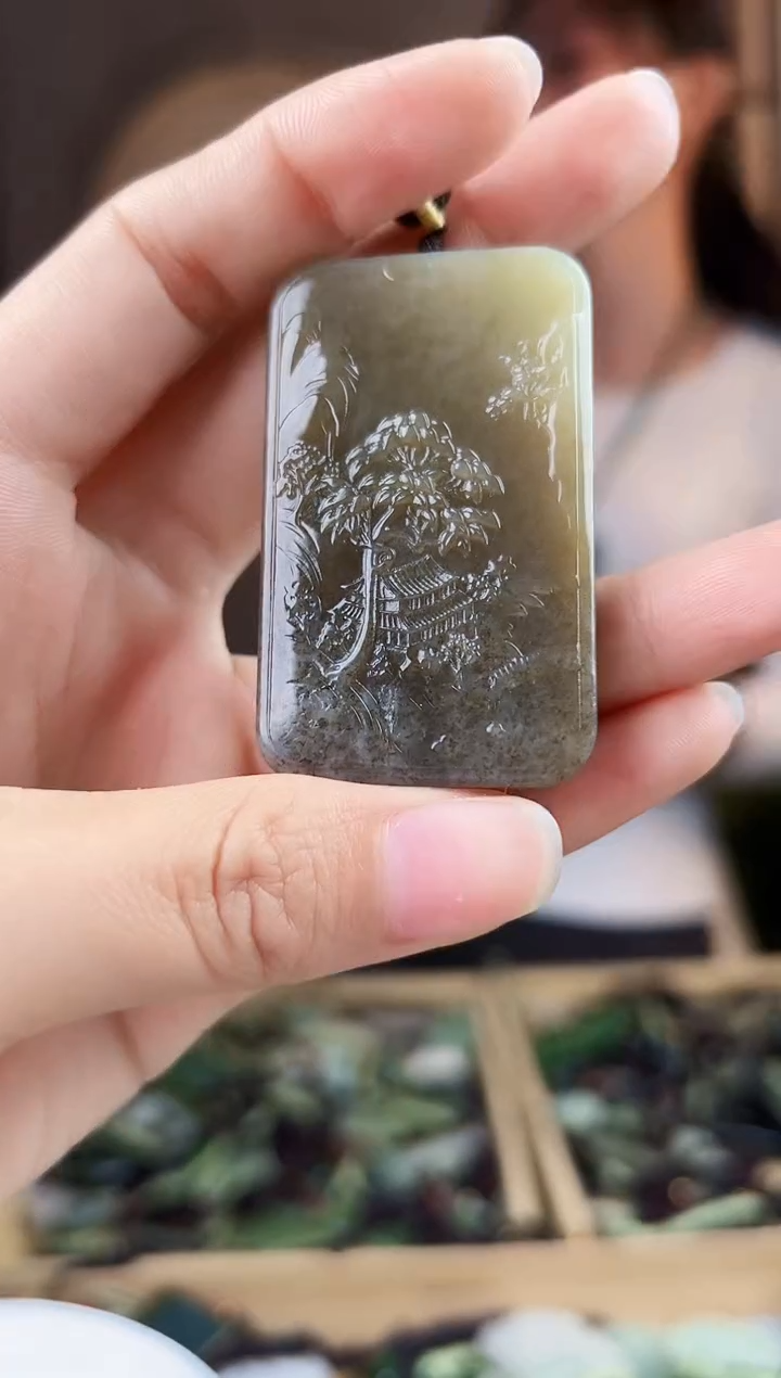 颈饰未镶嵌和田玉拍一发一，多样性发货