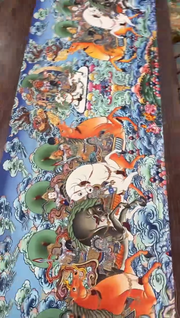 卷轴画老三的唐卡tk16