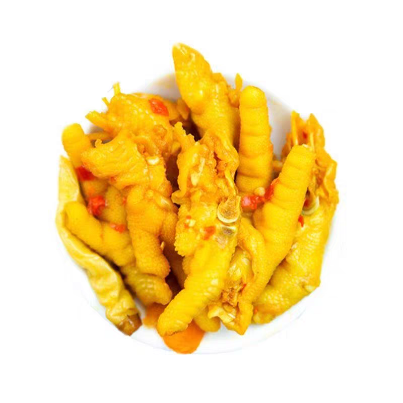 姜辣凤爪带骨即食熟食追剧休闲网红脱长骨凤爪零食