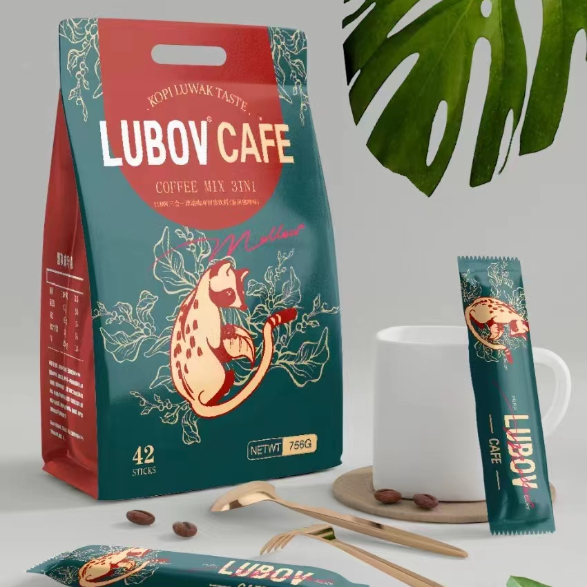 【好物甄选】马来西亚进口LUBOV炭烧三合一咖啡756g