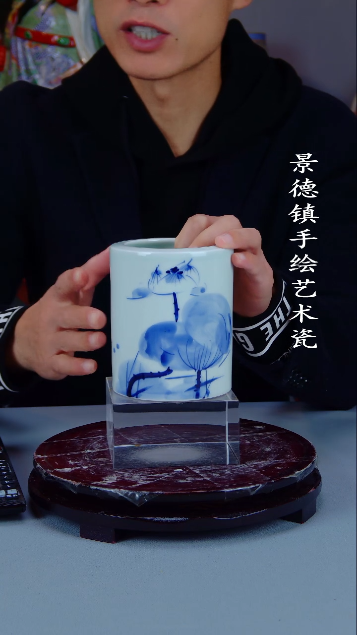 摆件陶景德镇手工手绘陶瓷摆件13