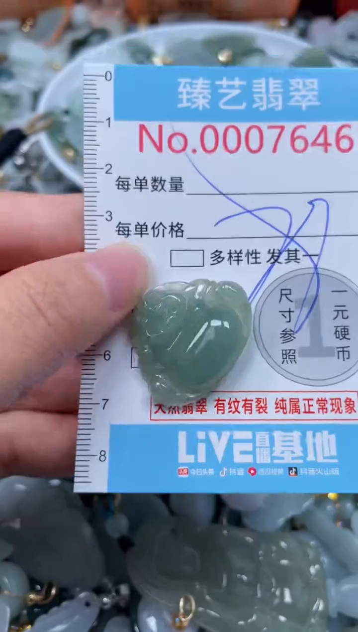 颈饰未镶嵌翡翠7646