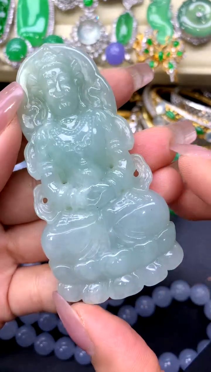 颈饰未镶嵌翡翠133-中国好珍宝