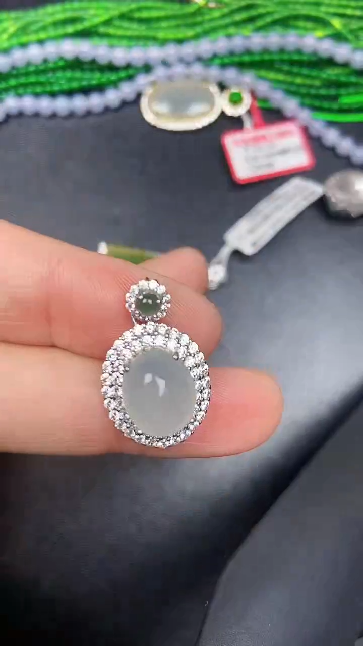 银S925镶嵌戒指翡翠2700
