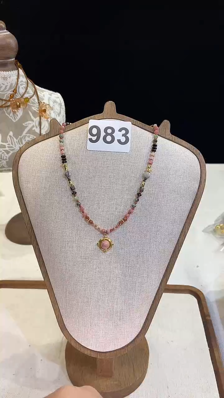 项链钛钢淡水珍珠983