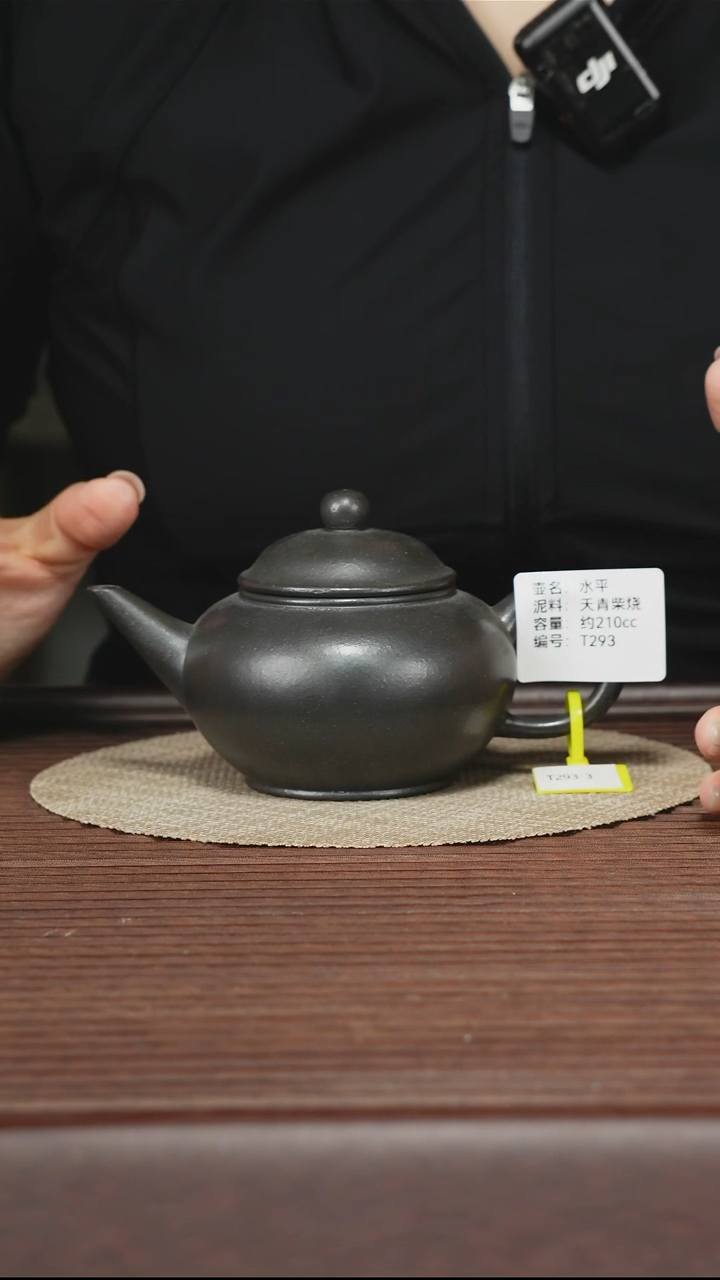 茶壶紫砂T293 天青柴烧 水平 210cc