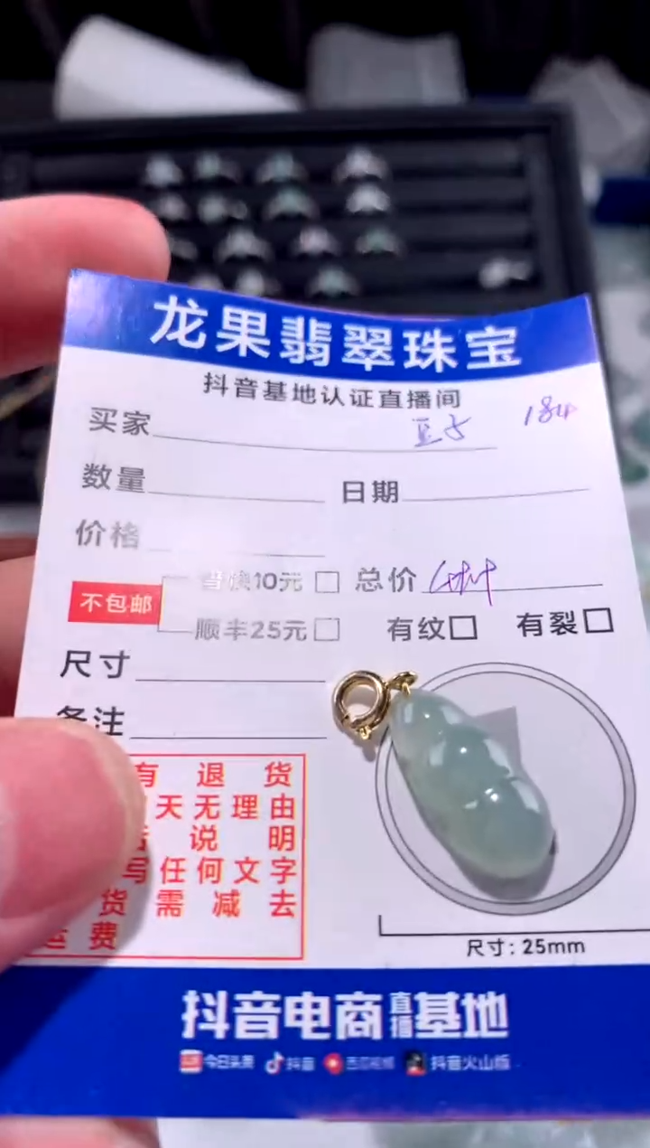 【闪购商品】翡翠颈饰未镶嵌豆子184