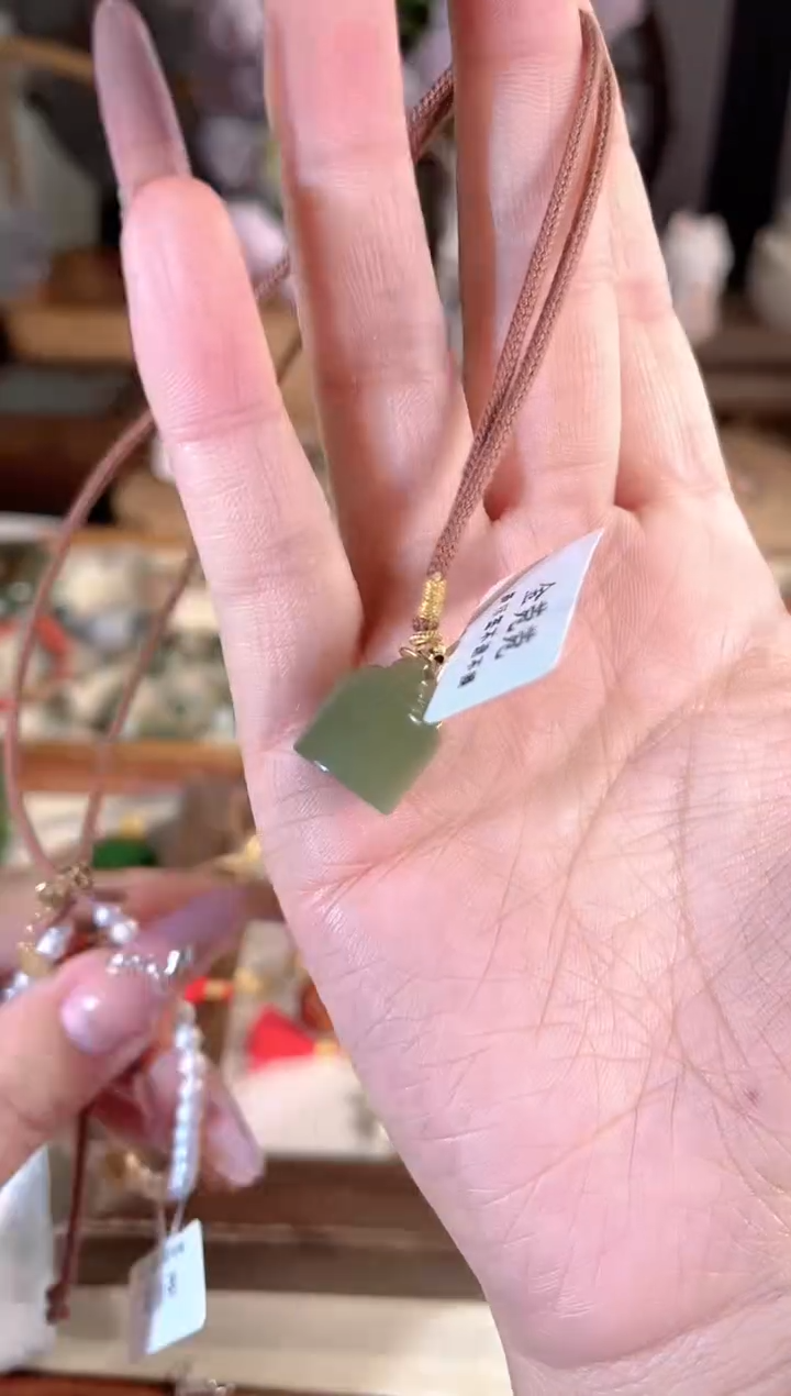 项链未镶嵌和田玉多样性发其一孤品默认微瑕