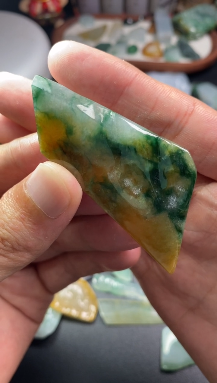 未镶嵌定制翡翠诚*翡翠片料定制未镶嵌工费8.29-43龙凤