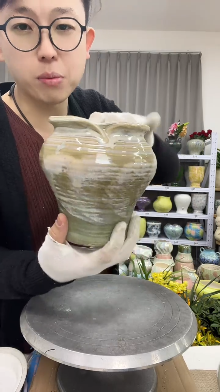 【12.10陶瓷花盆】  高度    16口径     11