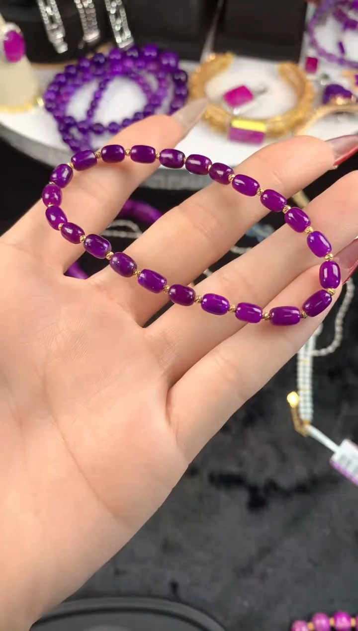 【闪购商品】苏纪石（舒俱来）.18K金镶嵌舒俱来手串