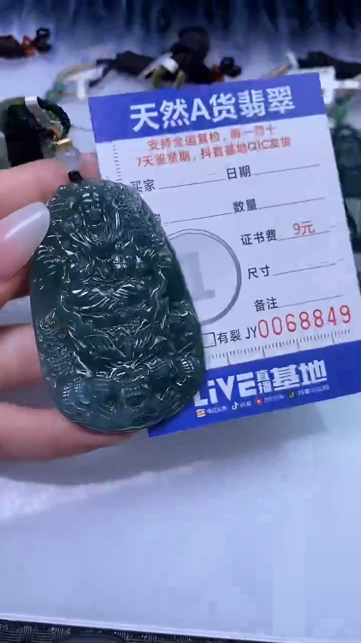 【闪购商品】翡翠颈饰未镶嵌A货翡翠8849