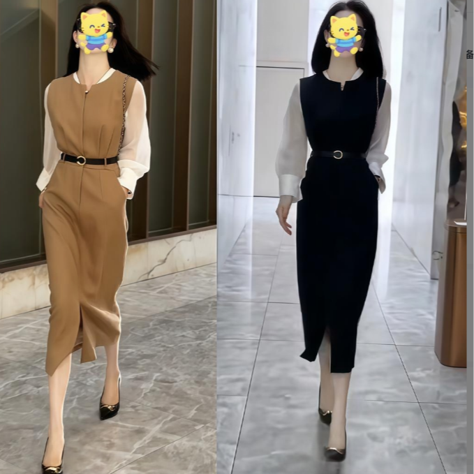 A749连衣裙两件套女