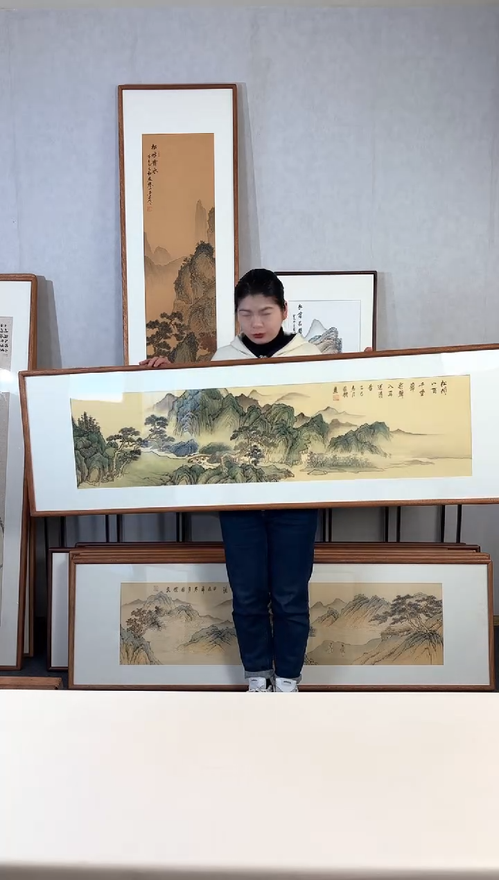 【闪购商品】国画手绘*泉声入耳送清音*52*172cm