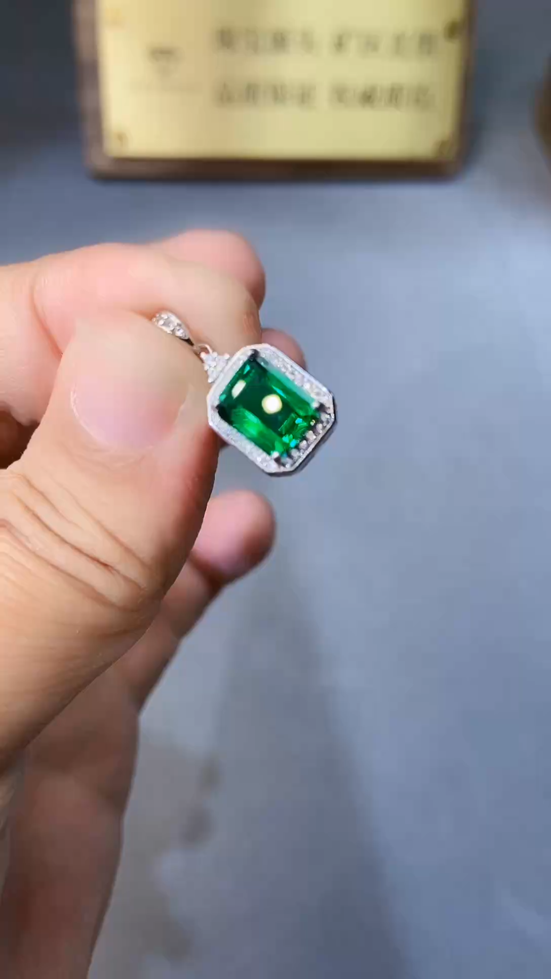 【闪购商品】透辉石吊坠银S925镶嵌321